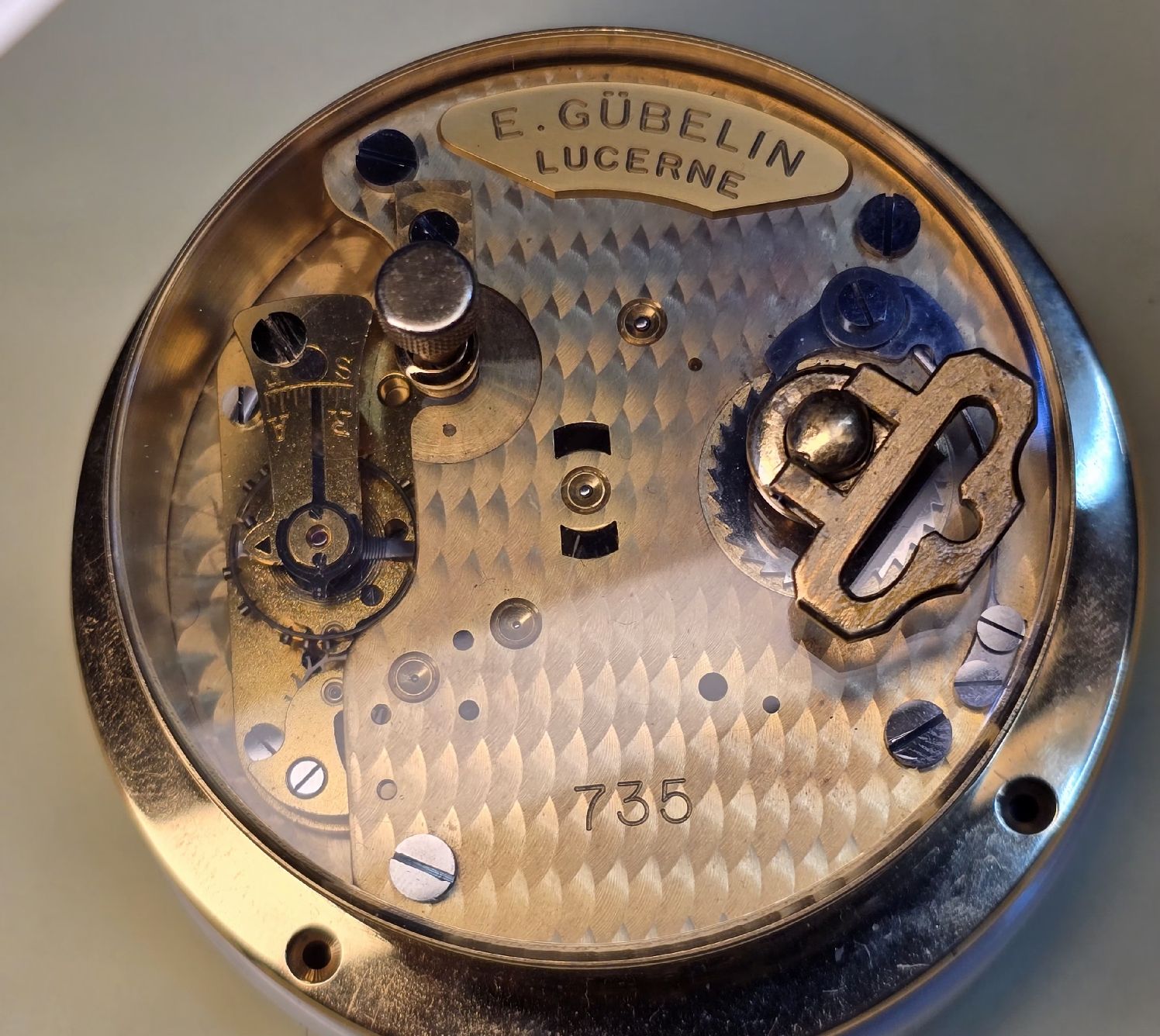 Gübelin Orologi da terra & Orologi da parete: pendule E. Gübelin Lucerne - Pièce rare! – Usato da Grand-Lancy venduto da Montre-Swiss 1