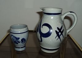 Wasserkrug 0,5 L mit Becker