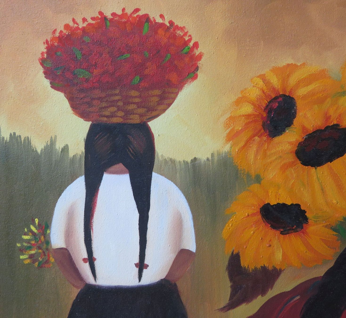 Gemälde: Acryl- / Ölgemälde "Blumenmarkt" nach E. Millones, 100x79 cm – Gebraucht aus Oberriet SG von ganesh435 3