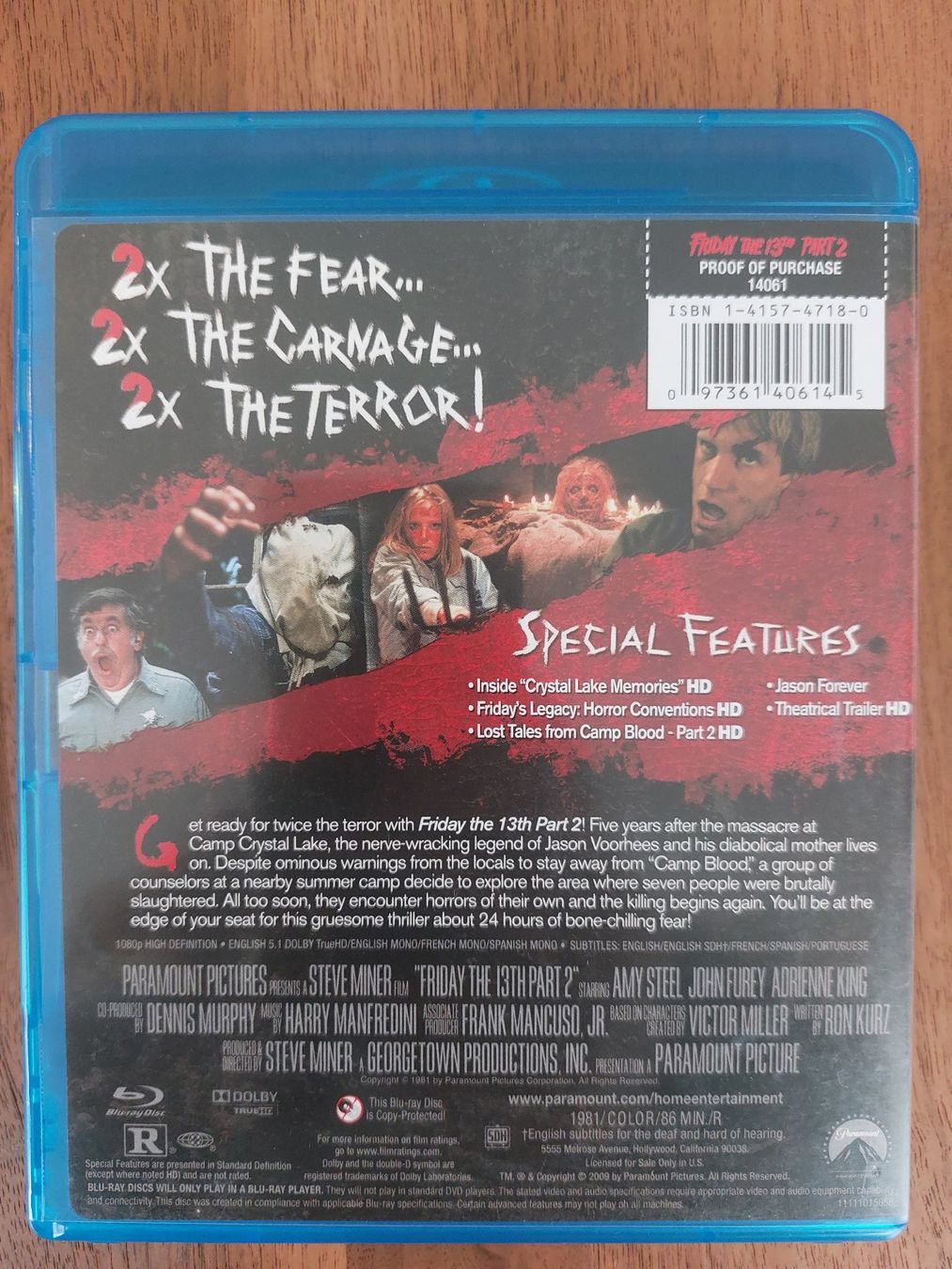 Tutti i DVDs: Blu Ray - Friday The 13th Part II – Usato da Rheinfelden venduto da FilmAuktion 1