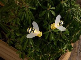 2 Stücke - Deko Bienen mit Clip 2er Set neu