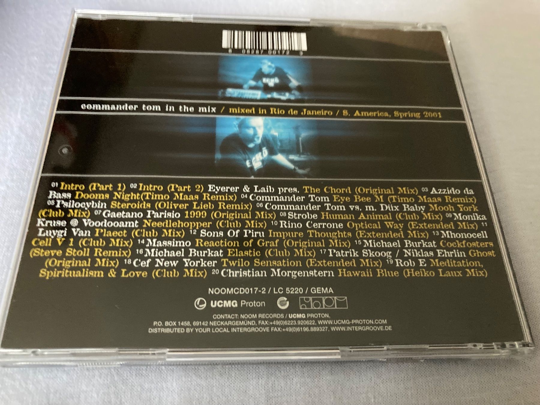 CD: Commander Tom in the mix CD (2001) – Usato da Winterthur venduto da Eisenware 1