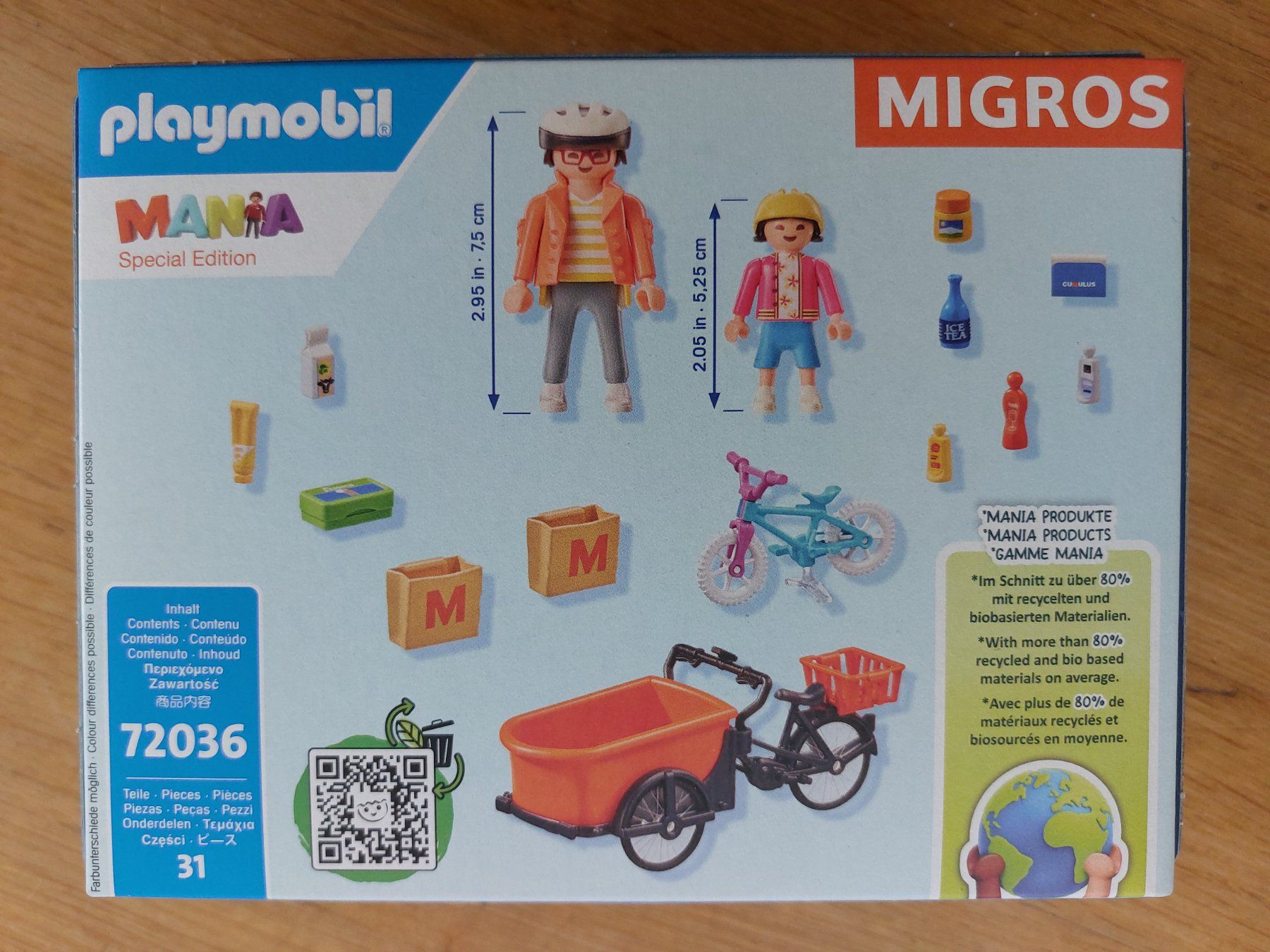 Playmobil Giocattoli: PLAYMOBIL 72036 Lastenrad – Nuovo e nell'imballaggio originale da Balterswil venduto da Steineparadies 1