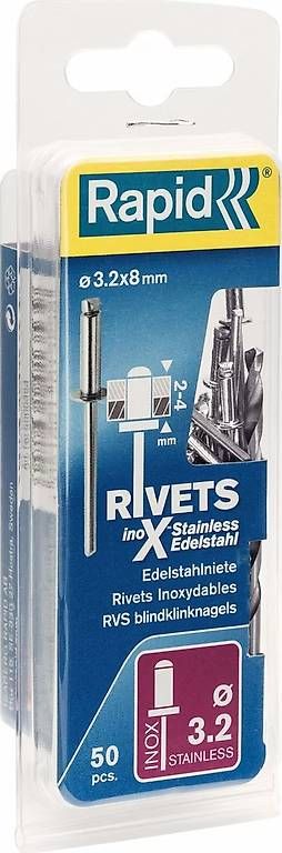 Alle Werkzeuge: Rapid Edelstahl Blindnieten  3.2x8mm – Gebraucht aus muttenz von soletic