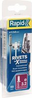 Rapid Edelstahl Blindnieten  3.2x8mm