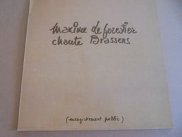 " Maxime Le Forestier chante Brassens (live)" LP France 1979