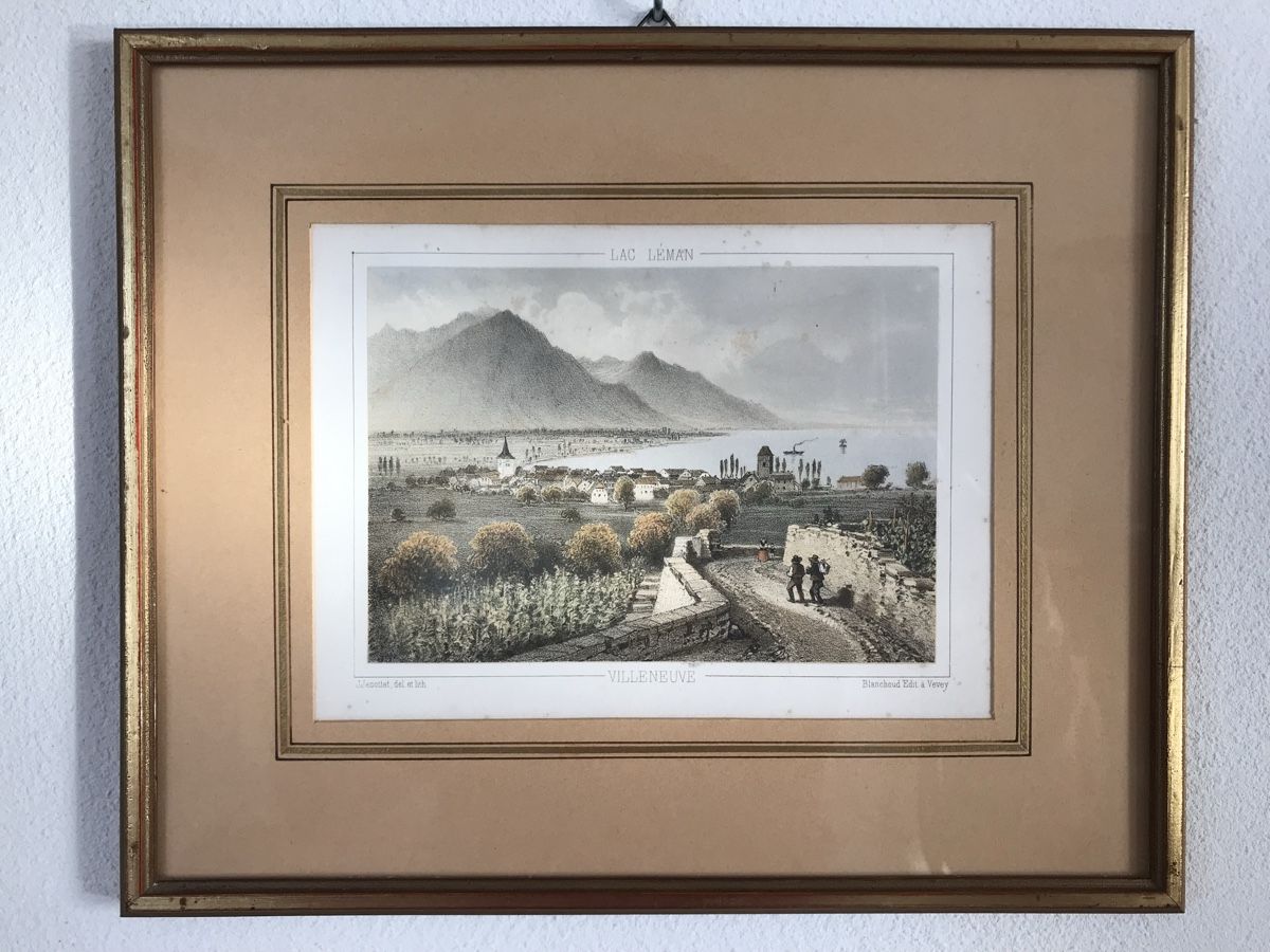 Gravures: Lac Léman Villeneuve – D'occasion à Villeneuve VD par sim_q5hp
