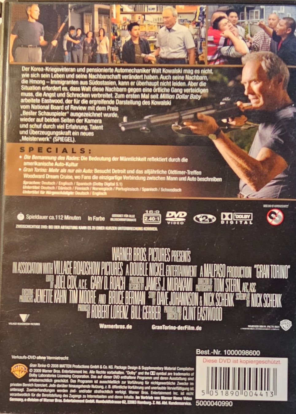 Tutti i DVDs: Gran Torino – Usato da Wahlen b. Laufen venduto da Cg10 1