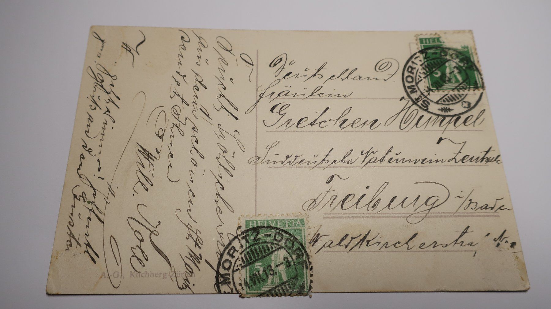 Cartoline postali: St. Moritz-Dorf 1913 – Difettoso da Cormoret venduto da Pascalll2001 3