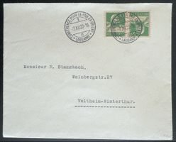Schweiz 1922 Brief Lausanne Konferenz für den Frieden Orient