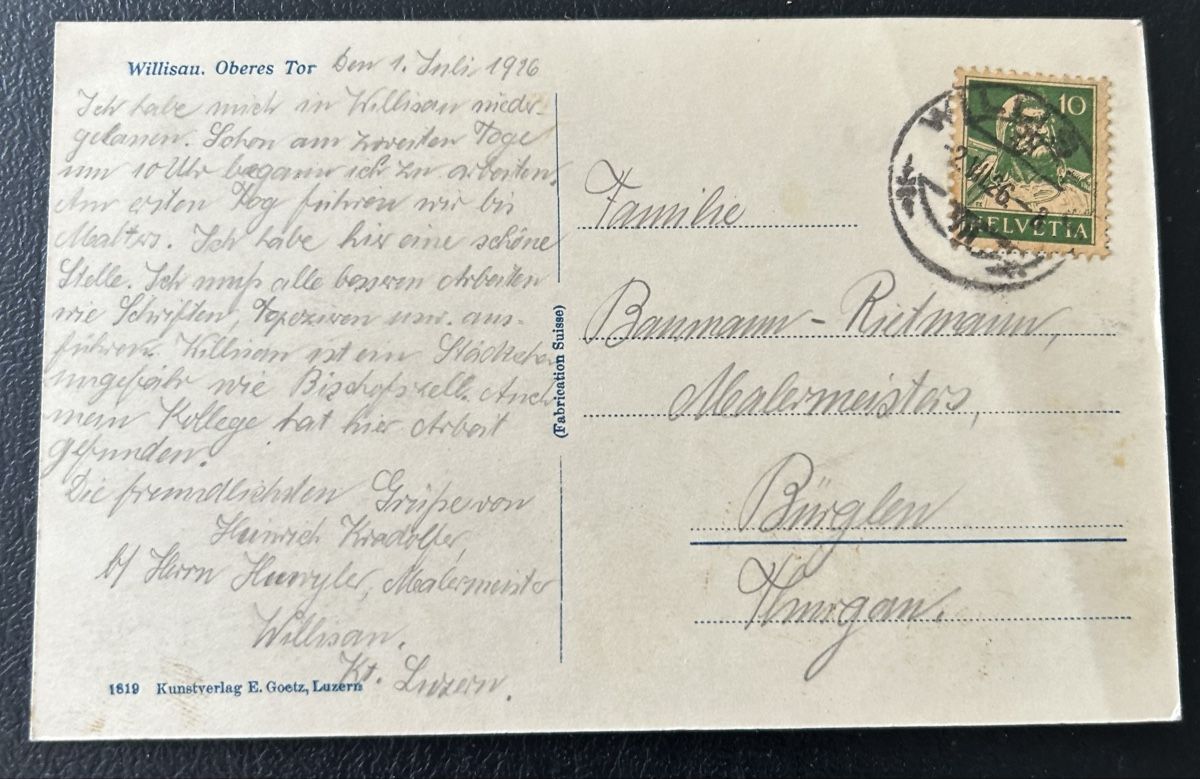 Cartes postales: Fotokarte Willisau  – D'occasion à Horw par Tellbub 1