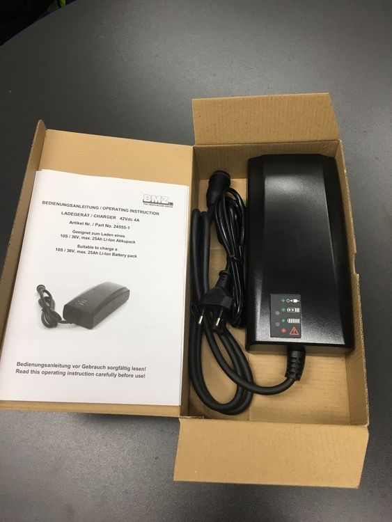 Chargeur BMZ 36V 4,5A Pour Vélo électrique - Connecteur Rosenberger - BSC 42004000