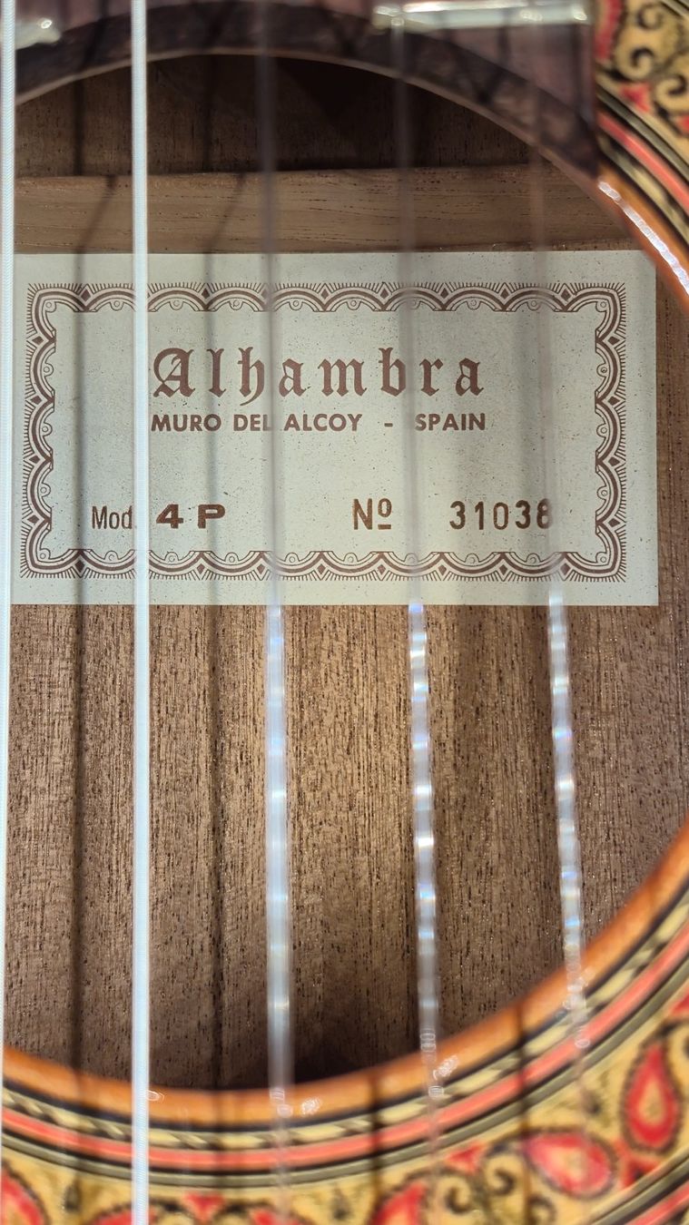 Strumenti musicali: Akustik Gitarre Alhambra 4P – Usato da Winterthur venduto da NorrSydGuitars 9