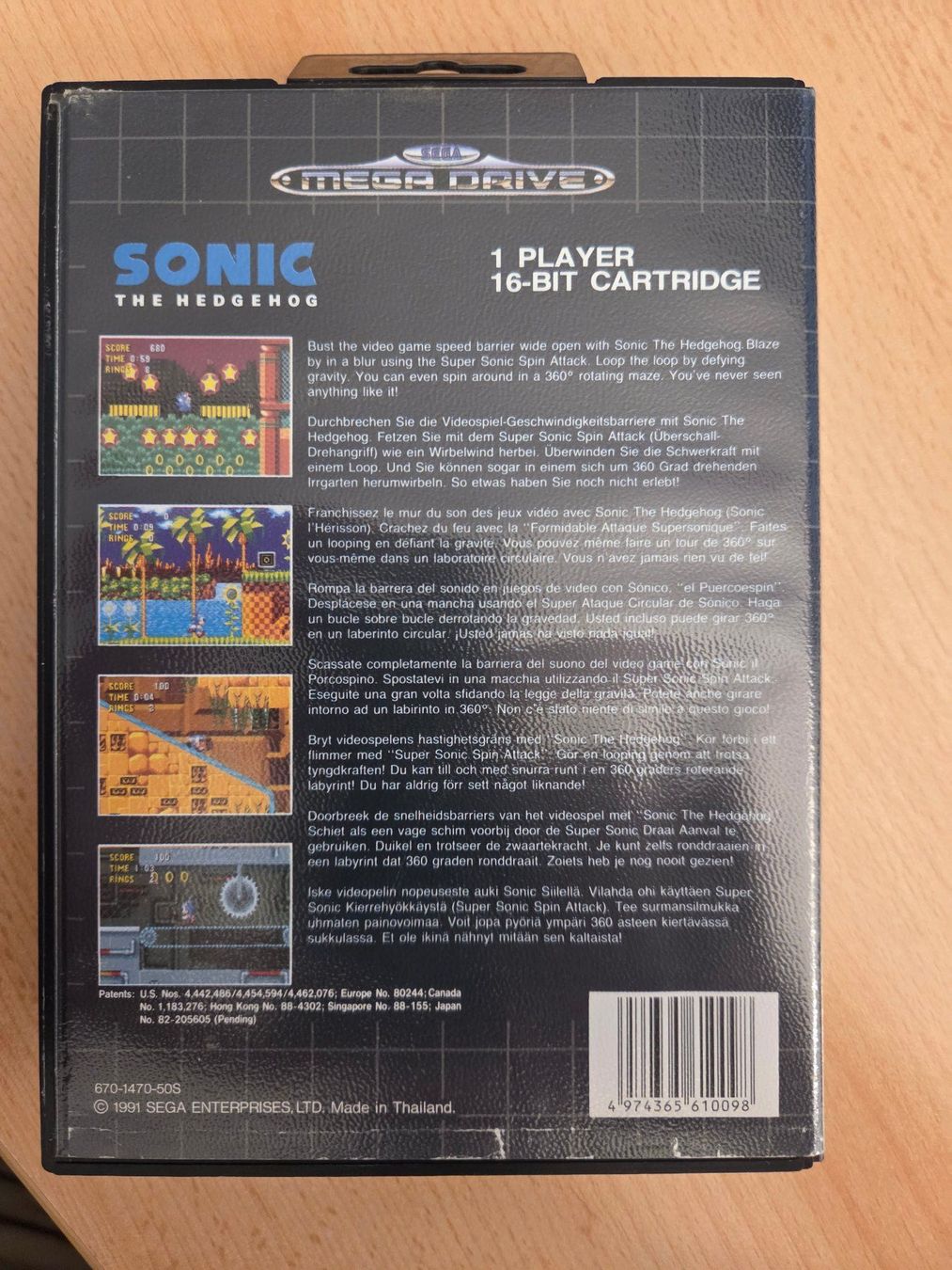 Sega Console: SONIC The Hedgehog – Usato da Adliswil venduto da Esjj 1