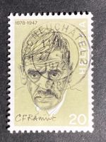 Schweiz 1972 Ramuz 20 Vollstempel NEUCHÂTEL 2 27.10.72