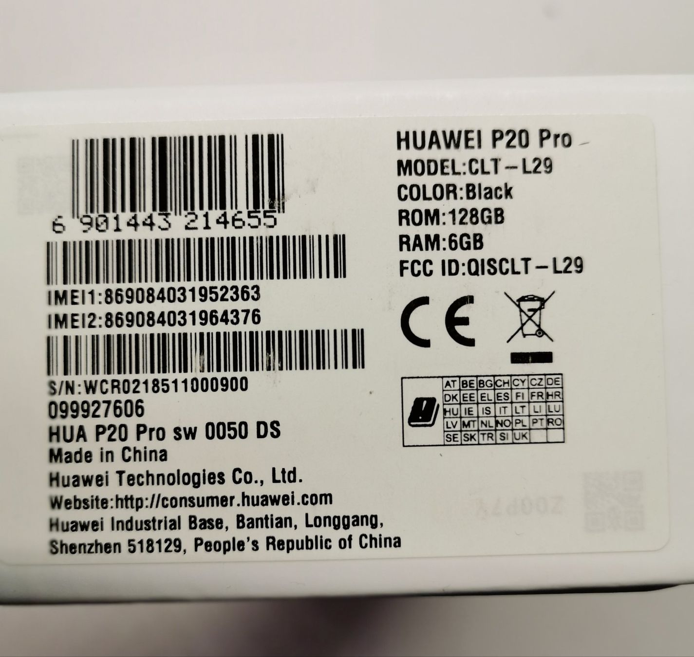 Huawei Telefoni cellulari / Smartphones: Huawei P20 Pro – Usato da Filzbach venduto da Sabenasi 1