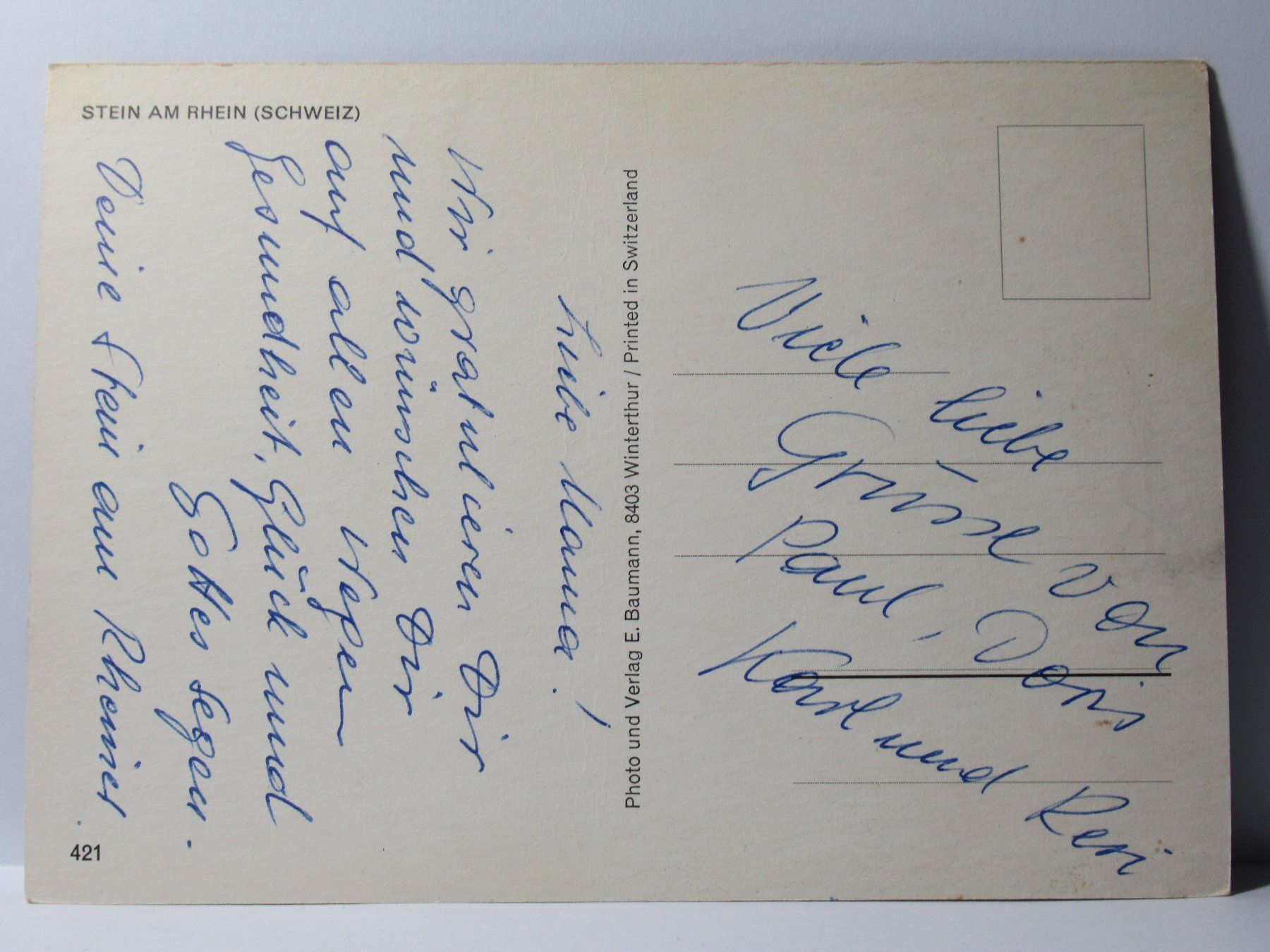 Cartoline postali: Stein am Rhein – Usato da Grenchen venduto da Bluemchen1900 1