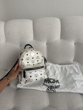 MCM Stark Rucksack Weiss (Small)