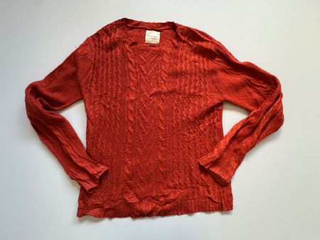 Natural Works  pullover cable knit Men Sz L