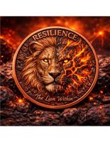 1 OZ Kupfermünze Resilience  "The Lion Within"