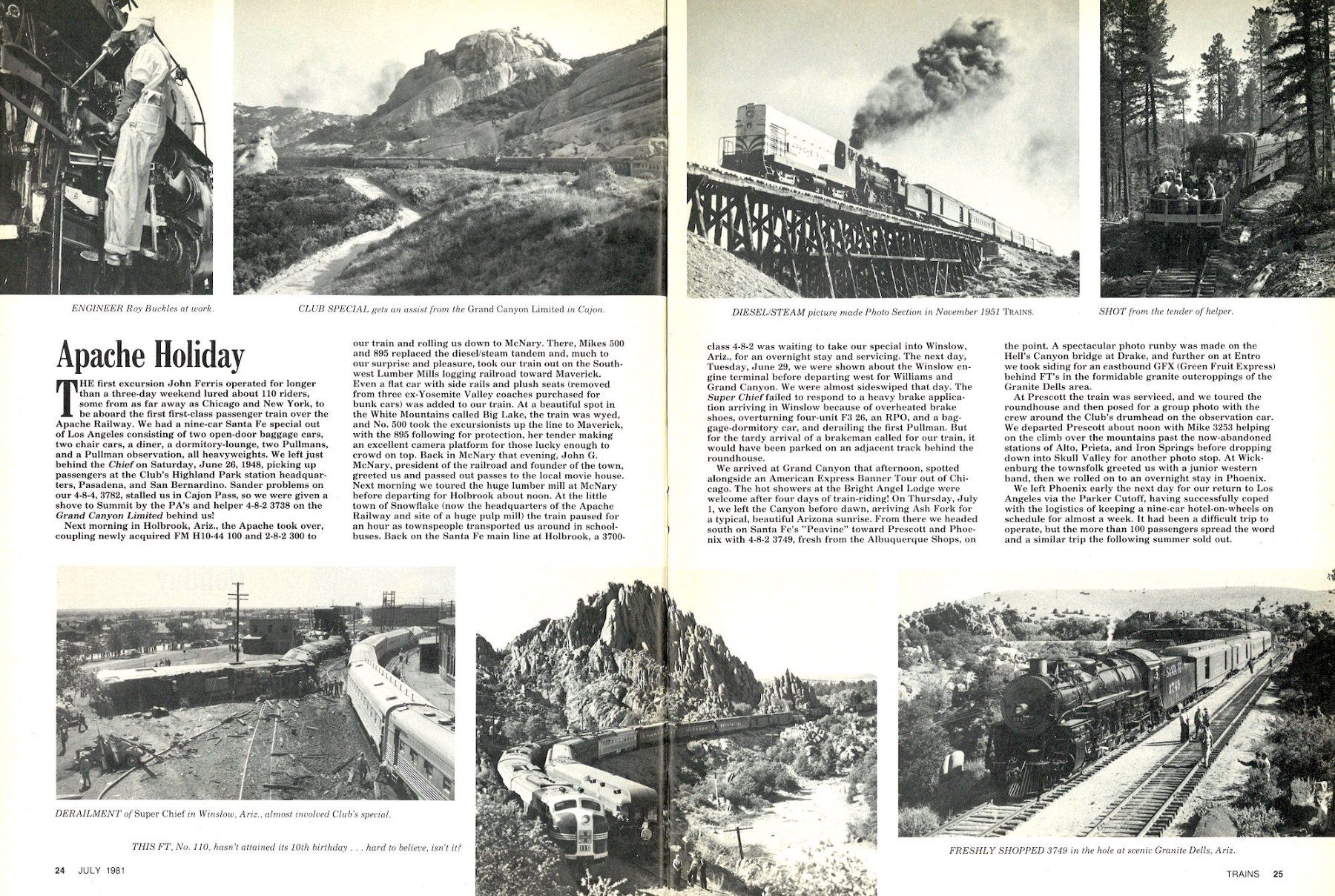 Riviste & Magazine: Zeitschrift Trains 07.1981, das wichtigste US-Eisenbahn-Heft – Usato da Frauenfeld venduto da Danielpwiedmer 2