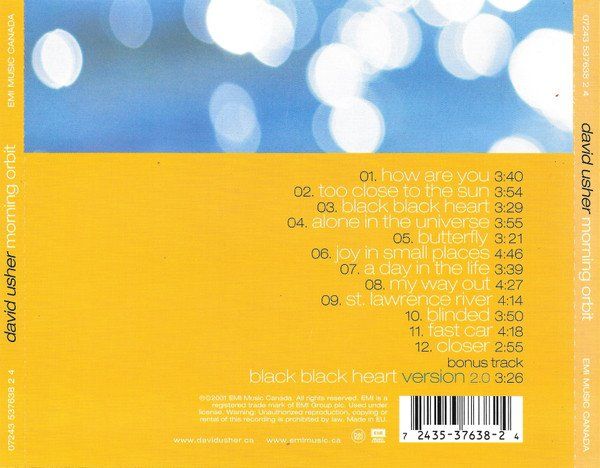 CD: David Usher - Morning Orbit – Usato da Unterbch venduto da uqliv 1
