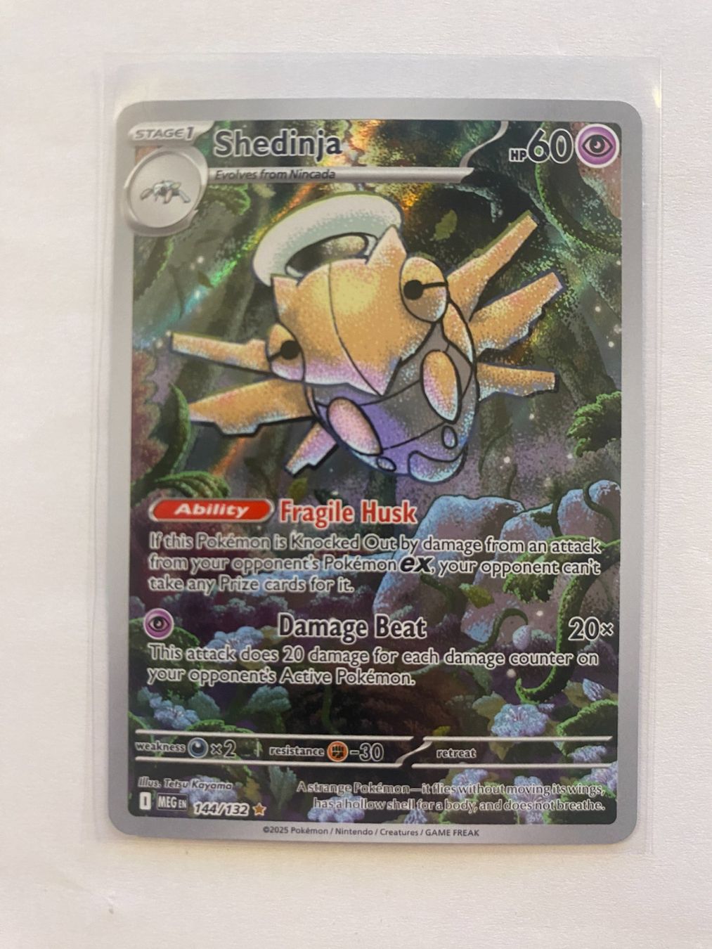 Pokémon Carte collezionabili: Pokemon Shedinja 144/132 Mega Evolution EN – Nuovo (secondo la descrizione) da Weingarten-Kalthäusern venduto da McGmavlo
