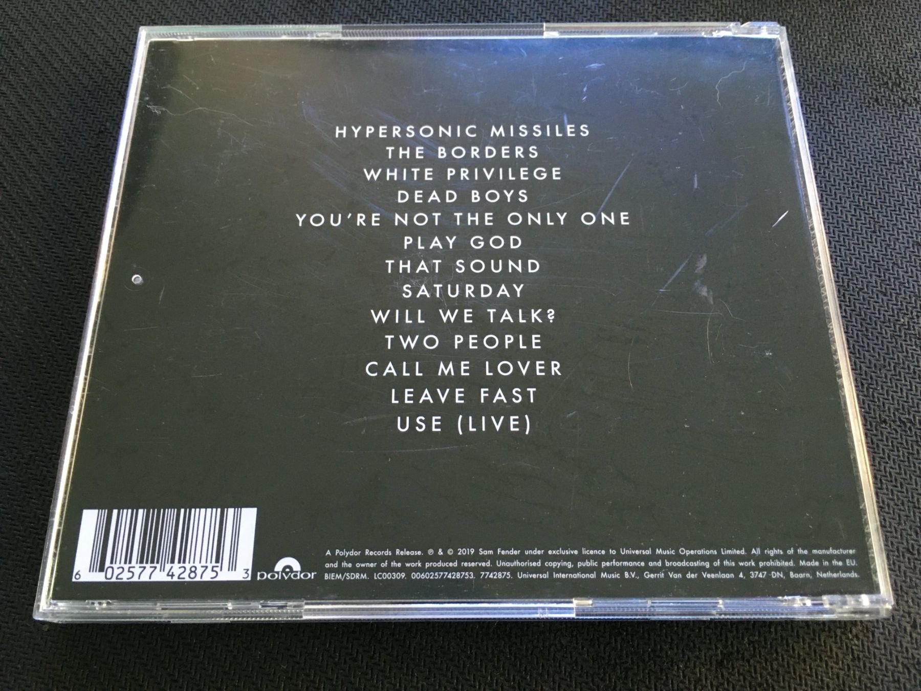 CDs: Sam Fender - Hypersonic Missiles -CD- – D'occasion à St.Gallen par MedienJoe 2
