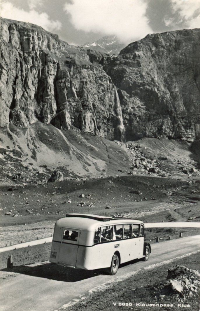 Ansichtskarten: Klausenstrasse  UR  -   KLUS  /  Postauto – Gebraucht aus Brig von Valcards54