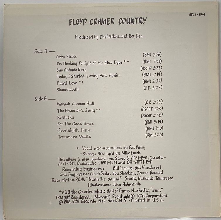Dischi in vinile: Floyd Cramer, Floyd Cramer Country – Usato da Flums venduto da Empe1 1