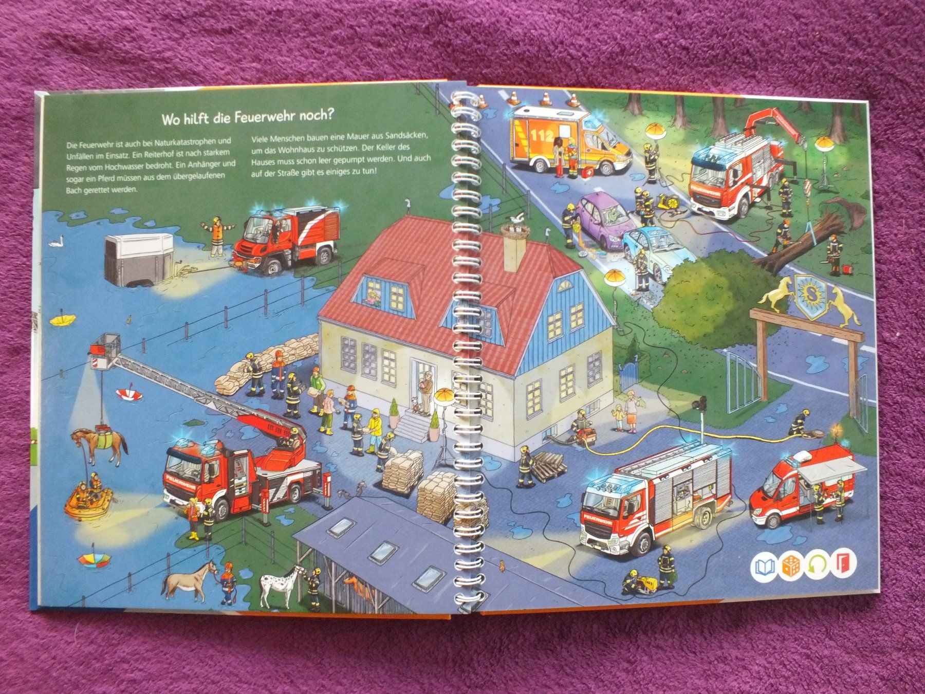 Bücher: Tiptoi Buch - bei der Feuerwehr – Gebraucht aus Müllheim Dorf von Seeeule01 5