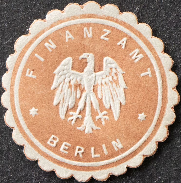 Finanzamt Berlin Seltene Steuermarke F r Sammler Gebraucht In 