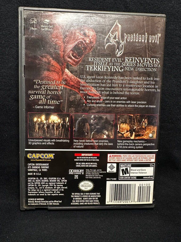 Capcom Giochi: Resident Evil 4 I Gamecube I – Usato da Küssnacht am Rigi venduto da Bionicmax 2