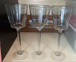 3er Set Weingläser mit hohem Stiel zu verkaufen