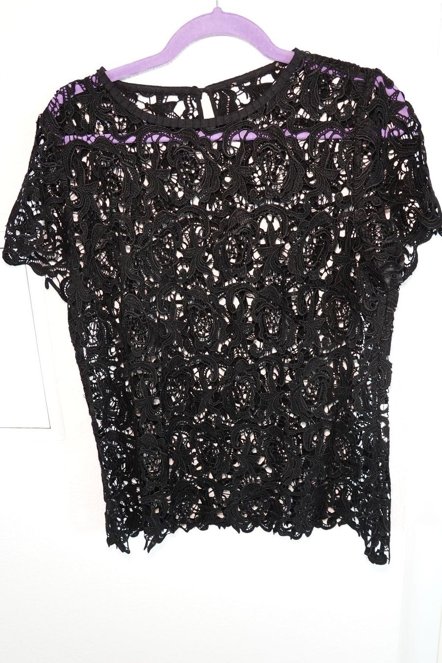 T-shirt: Schwarzes Strick Shirt L – Usato da Zürich venduto da yja_c5xh