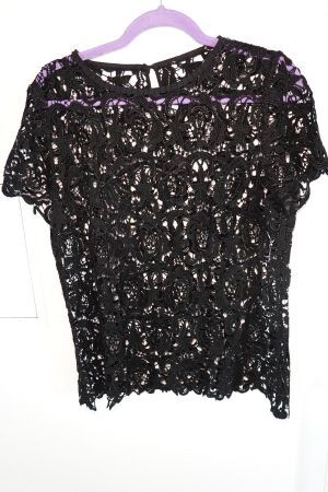 Schwarzes Strick Shirt L