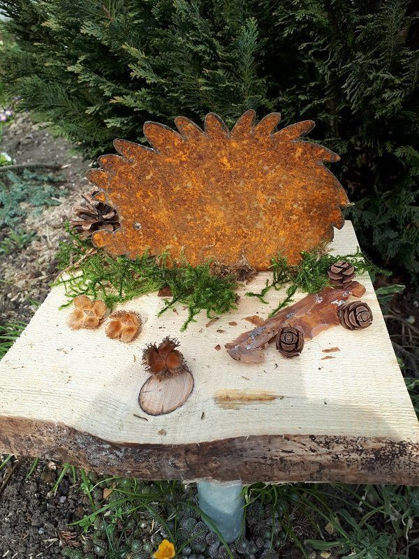 Figuren: Igel aus Rostblech – Neu (gemäss Beschreibung) aus Lohn SH von Zwierbel