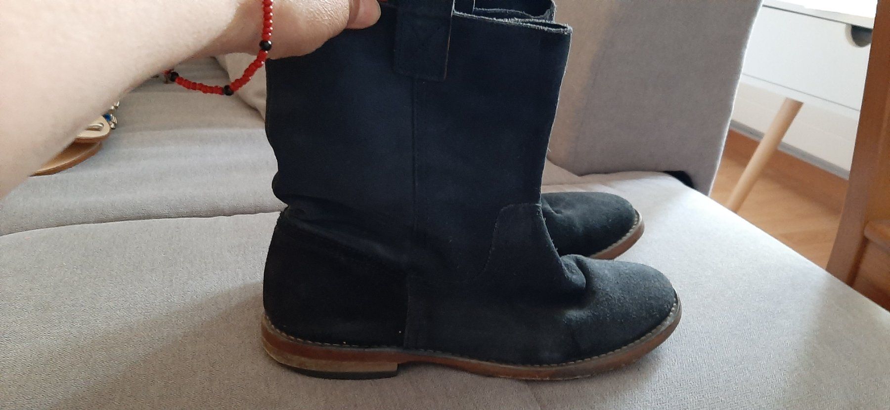 Damenschuhe: Stivaletti blu scamosciati n.36 – Gebraucht aus Zürich von Irene000