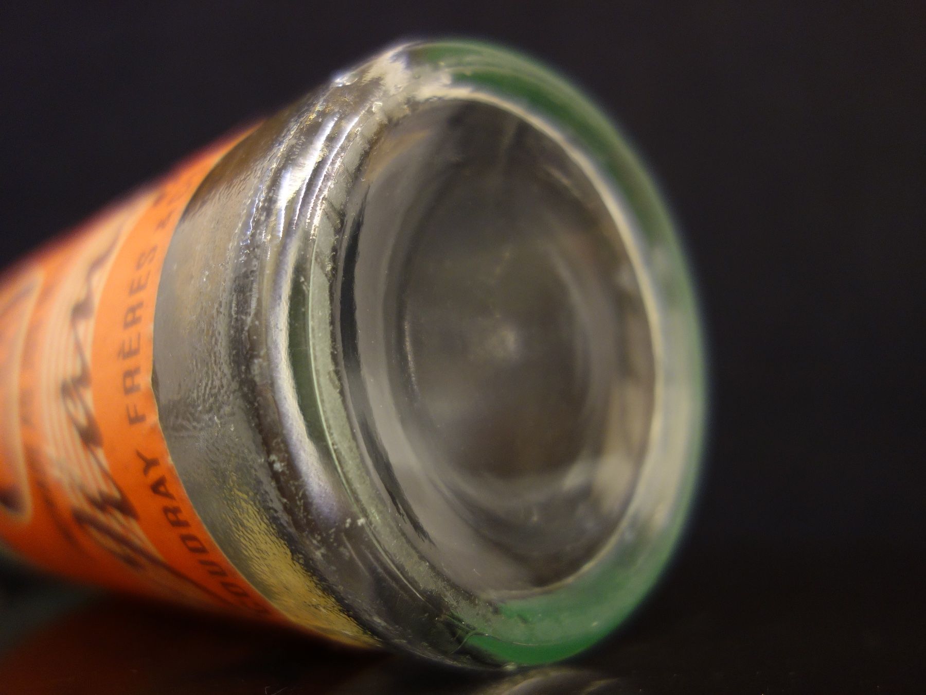 Gläser, Krüge & Flaschen: alte Flasche COUDRAY FRÉRES SION ORANGE 1955 – Gebraucht aus Kerzers von Flaschenposten 6