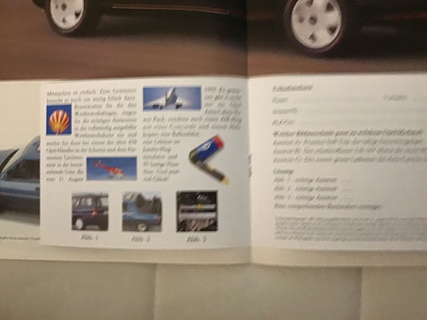 Opel Documenti: Opel Programm Verkaufsprospekt 1994 32 Seiten – Usato da Scherzingen venduto da Starseller62 7
