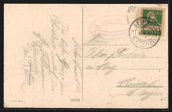 Cartoline postali: St. Chrischona, Strassenpartie und Gesam – Usato da Berlin venduto da bartko-reher 1