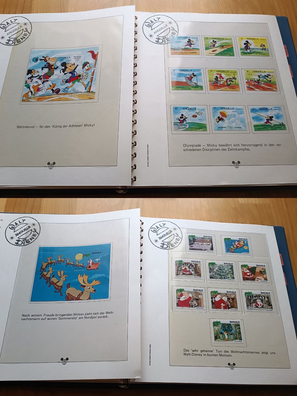 Lindner Album: Disney Briefmarken Album Anguilla – Usato da Otelfingen venduto da patida 7