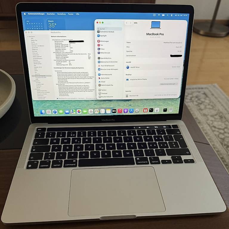 Apple Notebook: Macbook Pro 13" M1 / 16 GB RAM / 512 GB SSD #2 – Usato da Volketswil venduto da IT-Mac