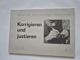 Anleitung Korrigieren und Justieren Schweizer Armee 1979