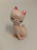 Vintage Sammelfigur Katze Büsi rosa