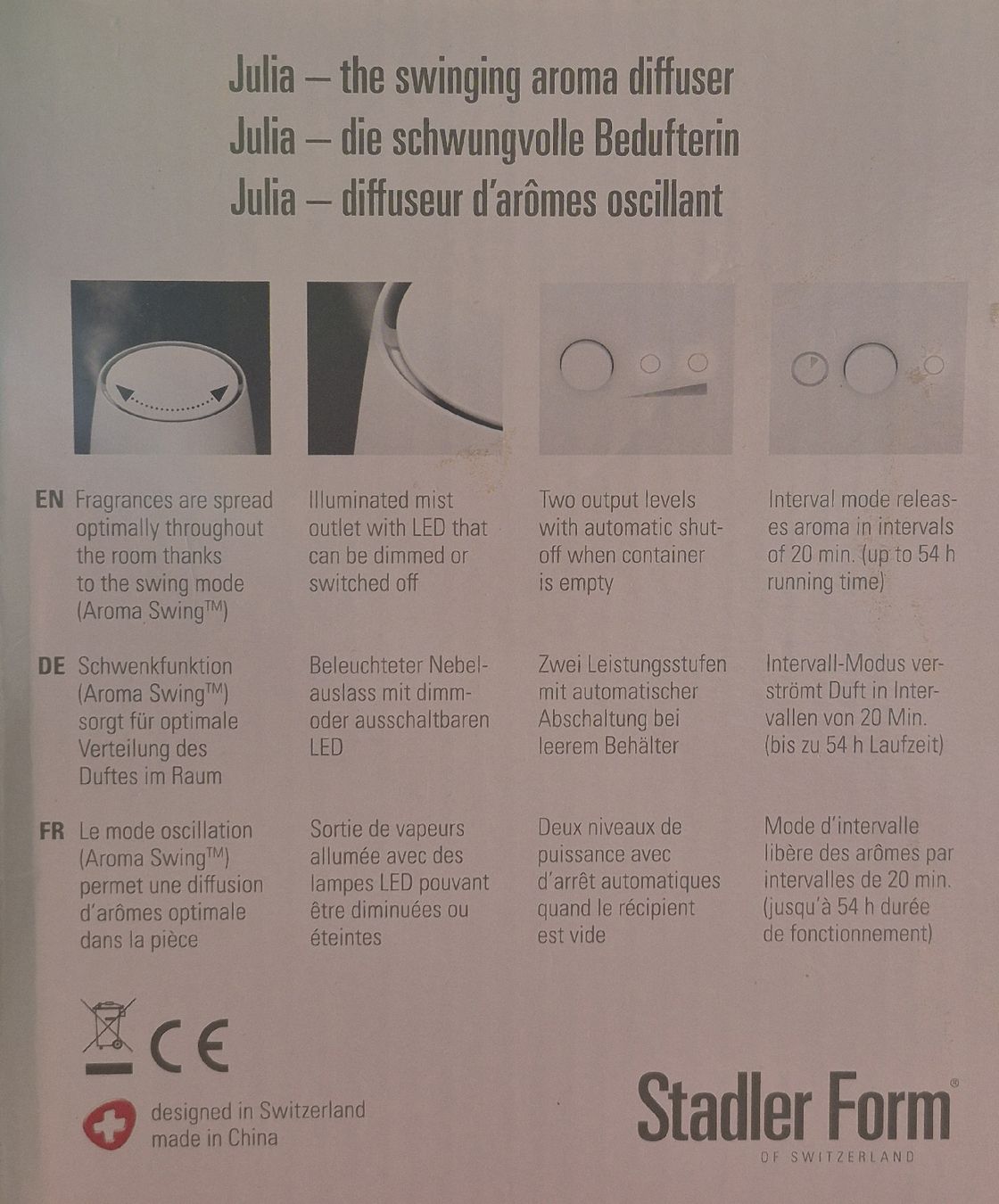 Stadler Form Duftöldiffusoren: Aroma diffuser von Stadler Form – Neu (gemäss Beschreibung) aus Widen von kla_rwv7 2