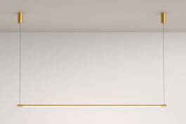 LED Hängeleuchte Gold 2 Stück