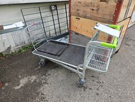 gebr. Einkaufswagen bzw. Transportwagen 160x73cm H: 108cm
