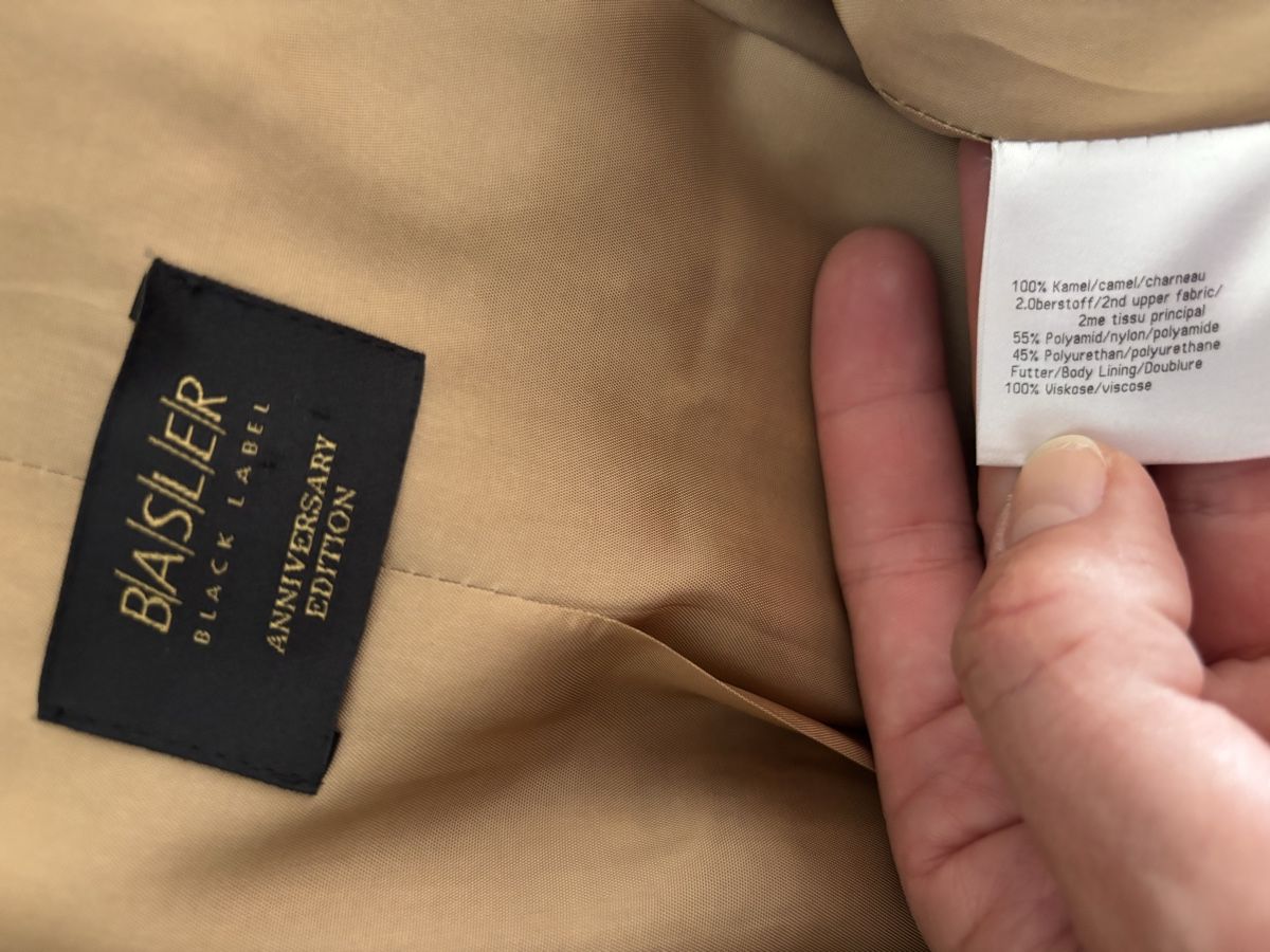 Basler Giacche: Blazer Basler Gr. 38 100% Kamelhaar – Usato da Winterthur venduto da san_wd8j 5