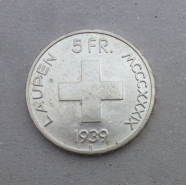 Tutti le monete: Laupen ++ 5.- Franken 1939 – Usato da Walkringen venduto da Casablanca777
